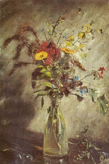 John Constable Flowers in a glass vase, study Norge oil painting art